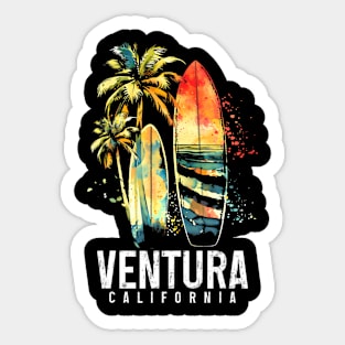 Ventura California Surf  Surfing Surfer Sticker